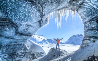 Excursion d'une Journée Randonnée sur Glacier & Visite de Grotte de Glace au Katla depuis Reykjavik