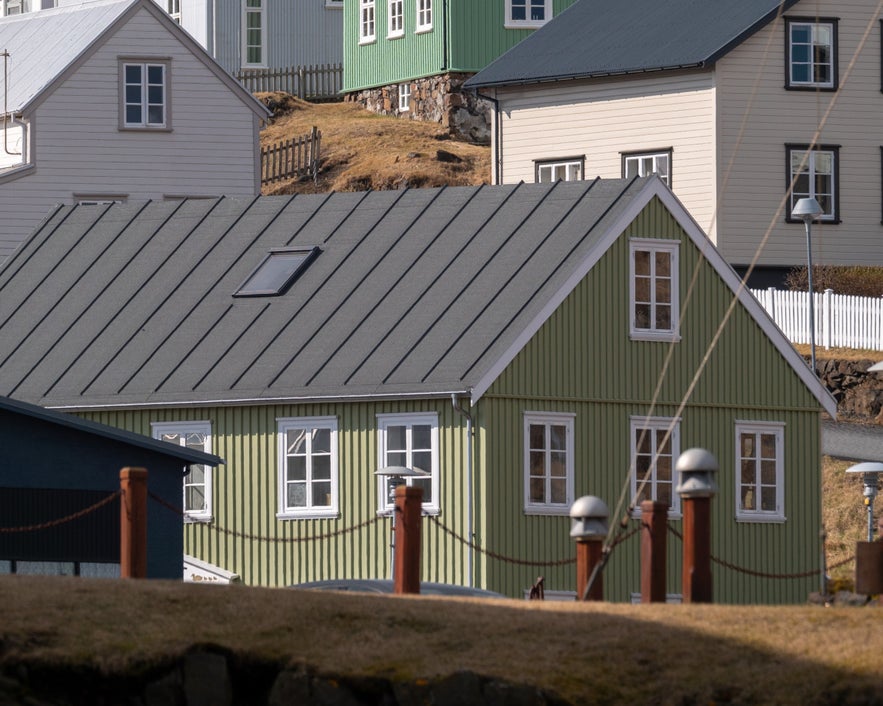 The Icelandic Eider Center building in Stykkisholmur, West Iceland.
