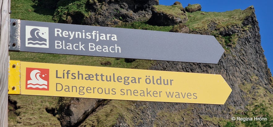 Extremely dangerous Waves by Reynisfjara and Kirkjufjara black Beaches in South-Iceland!