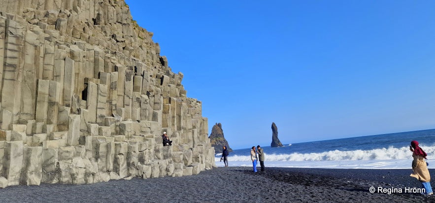 Extremely dangerous Waves by Reynisfjara and Kirkjufjara black Beaches in South-Iceland!