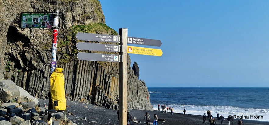 Extremely dangerous Waves by Reynisfjara and Kirkjufjara black Beaches in South-Iceland!