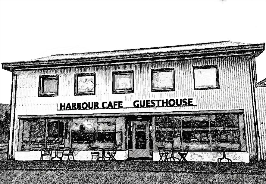 Exterior of Harbour Cafe.