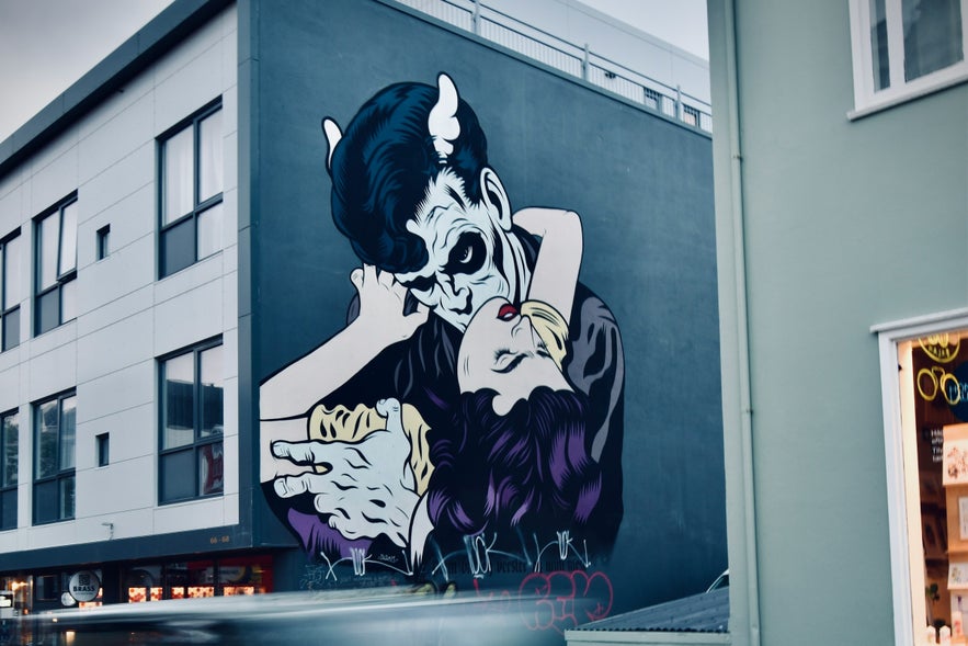Vampire Street Art in Reykjavik