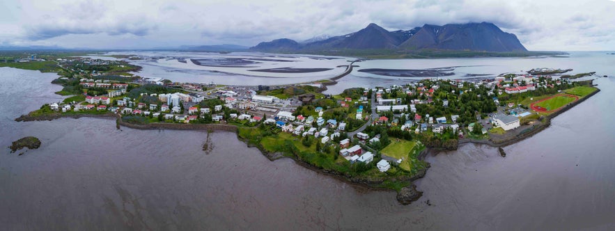 The beautiful town of Borgarnes in the land of fire and ice.