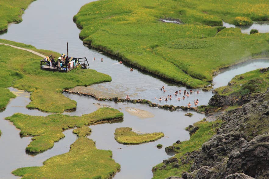 Piscine géothermique Landmannalaugar