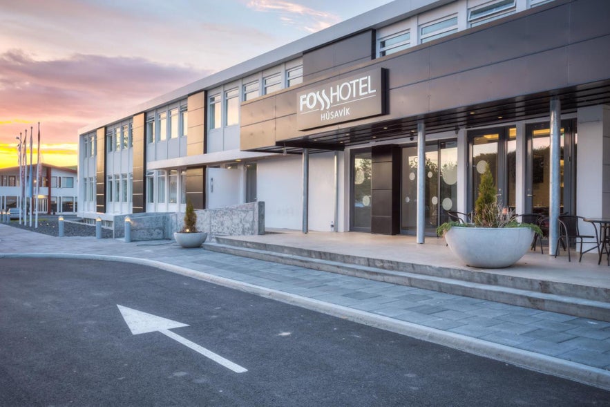 Fosshotel Husavik combines contemporary comfort with cozy, maritime-themed decor.