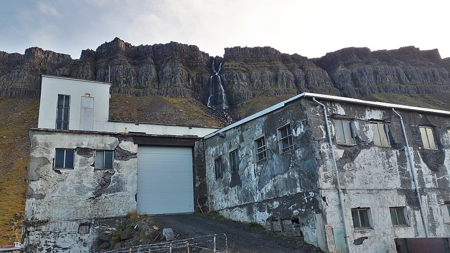 The ruin of the herring factory is an interesting attraction in the village of Djupavik.