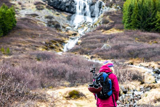 Dynjandi Waterfall & Lomfell Mountain Hike from Isafjordur in the Westfjords