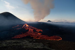 Footages and photos from Fagradalsfjall Volcano eruptions are highlighted in Reykjavik's Volcano Express.