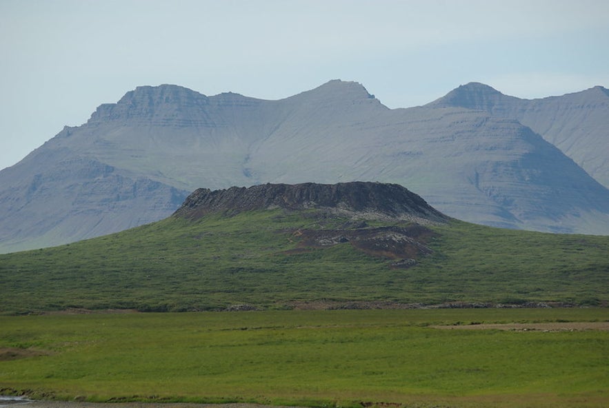 The Eldborg Crater is an active volcano, but it hasn't erupted for thousands of years.