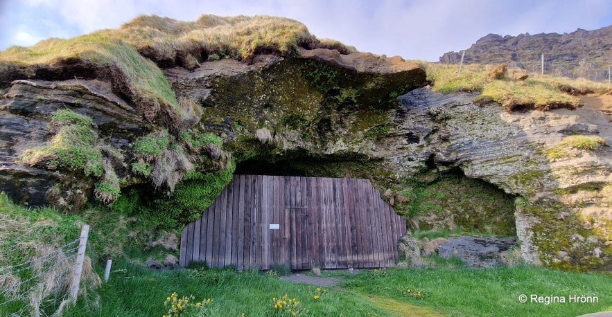 The historical Steinahellir Cave in South Iceland