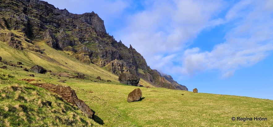 The historical Steinahellir Cave in South Iceland