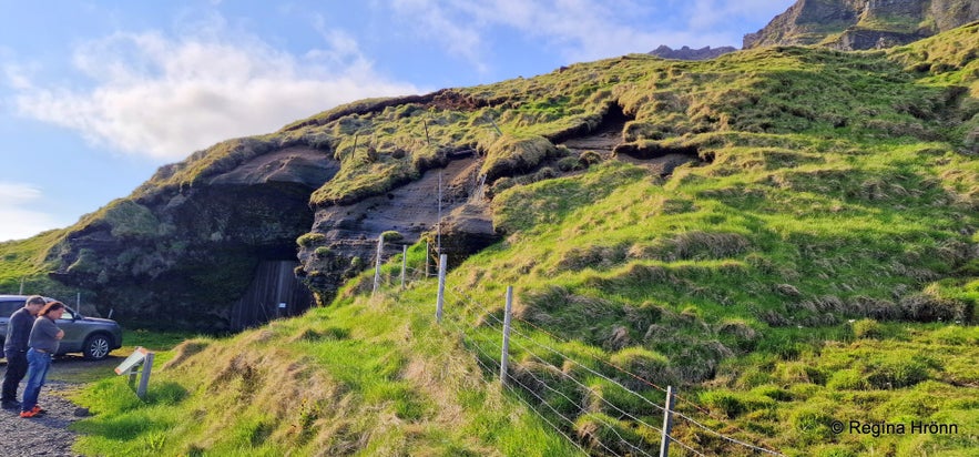 The historical Steinahellir Cave in South Iceland