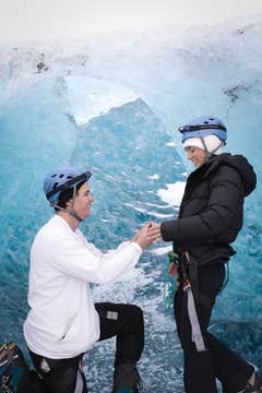 Private Proposal or Elopement Experience with Glacier Hike & Photo Package in South Iceland
