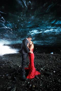 Private Proposal or Elopement Experience with Glacier Hike & Photo Package in South Iceland