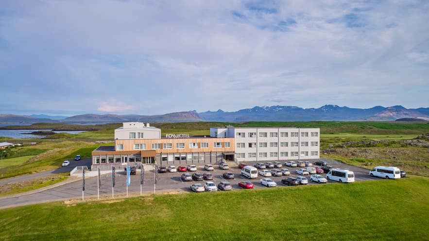 Panoramic view of Fosshotel in Stykkisholmur.