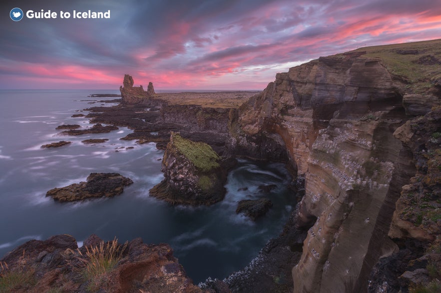 The Londrangar cliffs, near Aranrstapi.