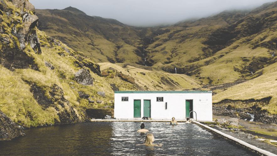 The Seljavallalaug pool is open to the public, and is free. 