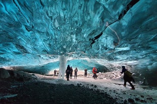 Visit an ice cave on your winter tour in Iceland.