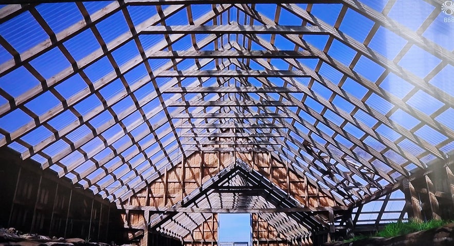 Stöng - Ruins of a Real Viking Settlement Manor and the Reconstructed Saga-Age Farm in Iceland