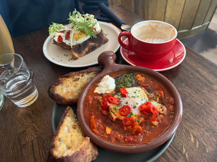 Shakshuka and Huevos Rancheros at BakaBaka, some of the most popular dishes
