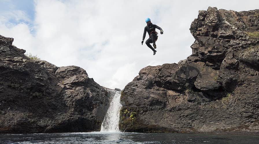 Jump into pools and swim in glacial rivers with this fantastic canyoning tour in Vatnajokull National Park.