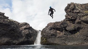 Enjoy amazing views on this exciting canyoning tour in Vatnajokull National Park.