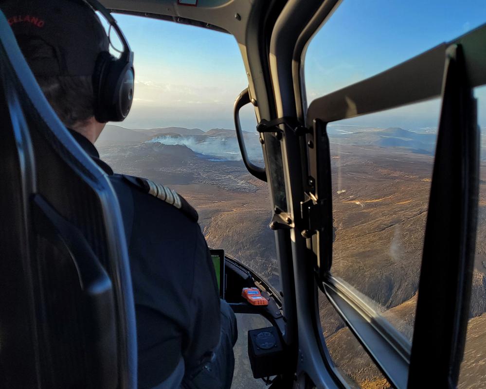 You'll be joined by a professional pilot during your helicopter flight from Reykjavik.