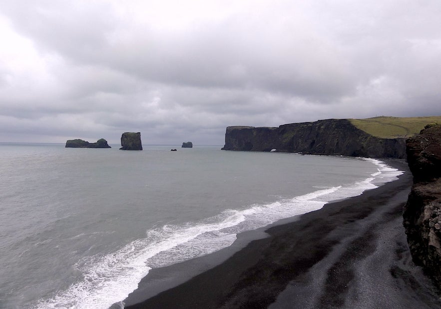 The black sand beach of Kirkjufjara is one of the most stunning views you can see in Iceland. The black sand beach of Kirkjufjara is one of the most stunning views you can see in Iceland.