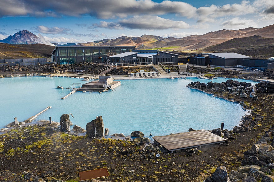 Earth Lagoon Myvatn in North Iceland