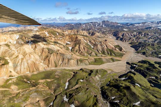 Amazing 1-Hour Airplane Tour over Landmannalaugar and Highlands from Skaftafell
