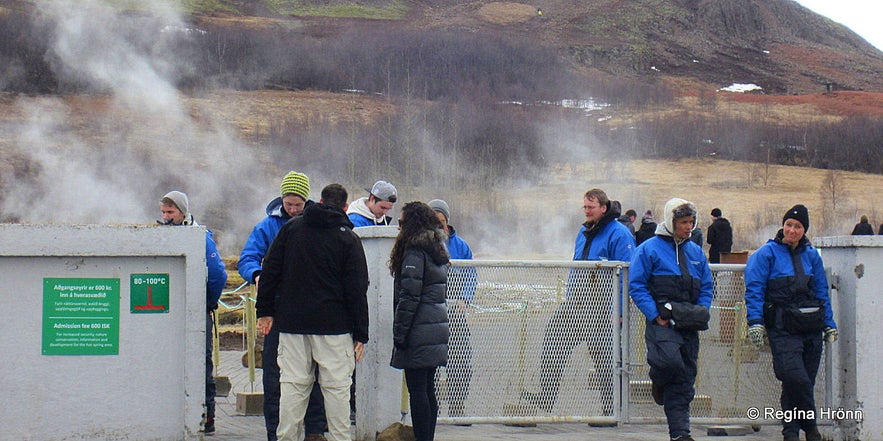 The spectacular Geysir Geothermal Area - Strokkur and all the other Hot Springs