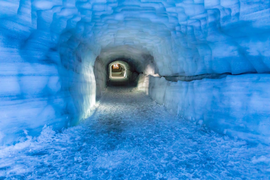Tunnel in Langjokull Glacier on the Silver Circle