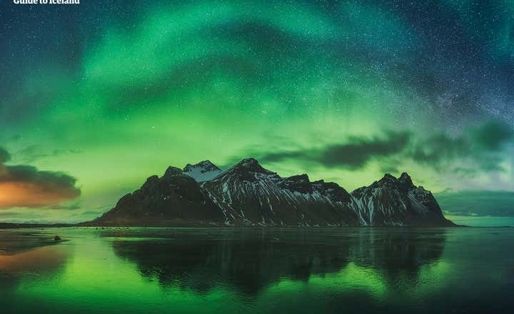 Vestrahorn is a spectacular mountain, especially under the Northern Lights.