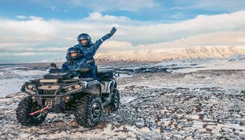 冰岛Hafrafell山和Ulfarsfell山2小时ATV全地形车之旅｜雷克雅未克接送 