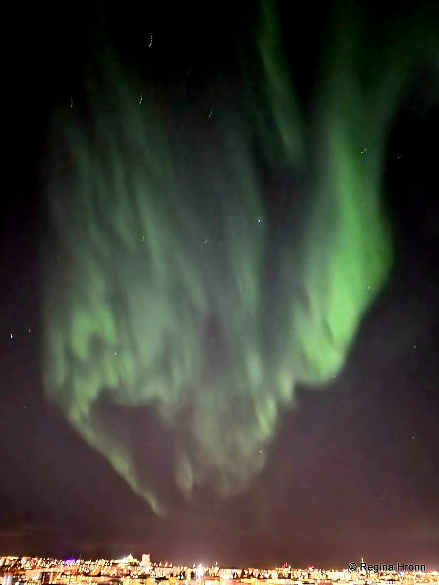 Beautiful Northern Lights in Reykjavík and Winter Activities in Iceland