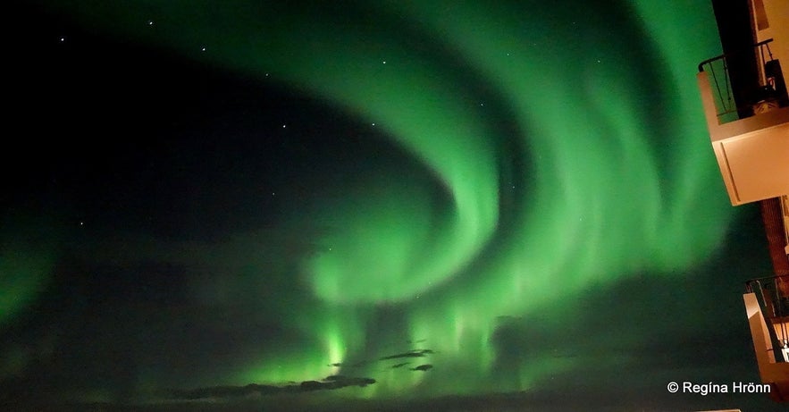 Beautiful Northern Lights in Reykjavík