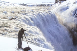 Dettifoss waterfall is one of the highlights of the Diamond Circle of Iceland.