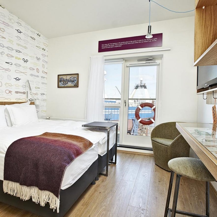 A luxury boat-themed room at Berjaya Reykjavik Marina Hotel, one of the capital's top 10 hotels.