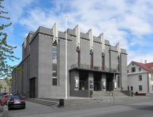 The National Theater of Iceland in the historical center of Reykjavik.