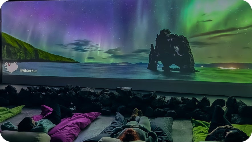 Northern lights viewing experience at Aurora Reykjavik, one of the secret spots and hidden gems in Reykjavik for learning about the aurora.