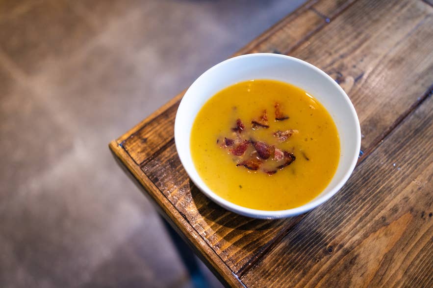 Simply Cafe's potato and bacon soup. Simply Cafe's potato and bacon soup.