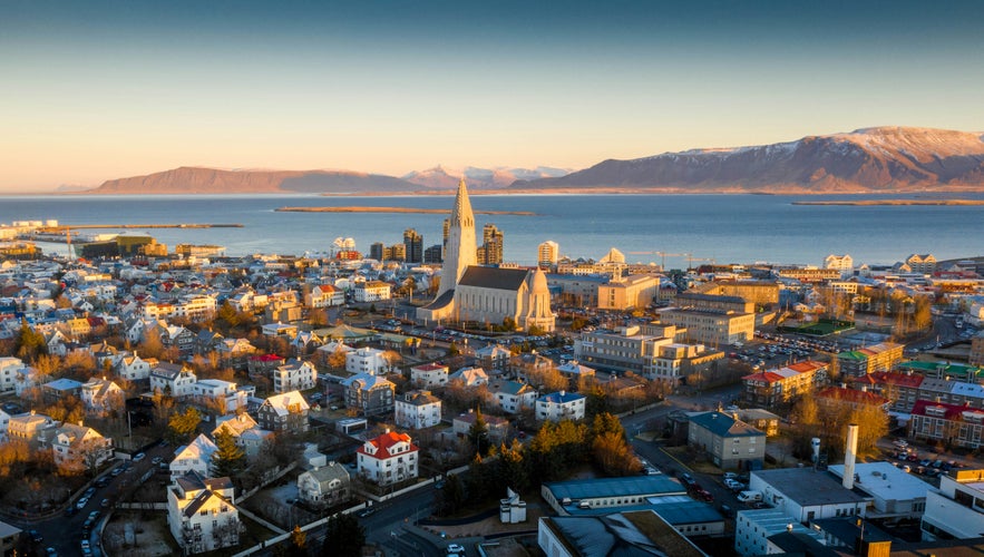 View of Hallgrimskirkja Church from Above