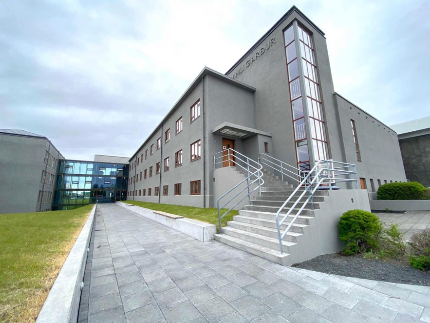Student Hostels inside the University of Iceland in Reykjavik.