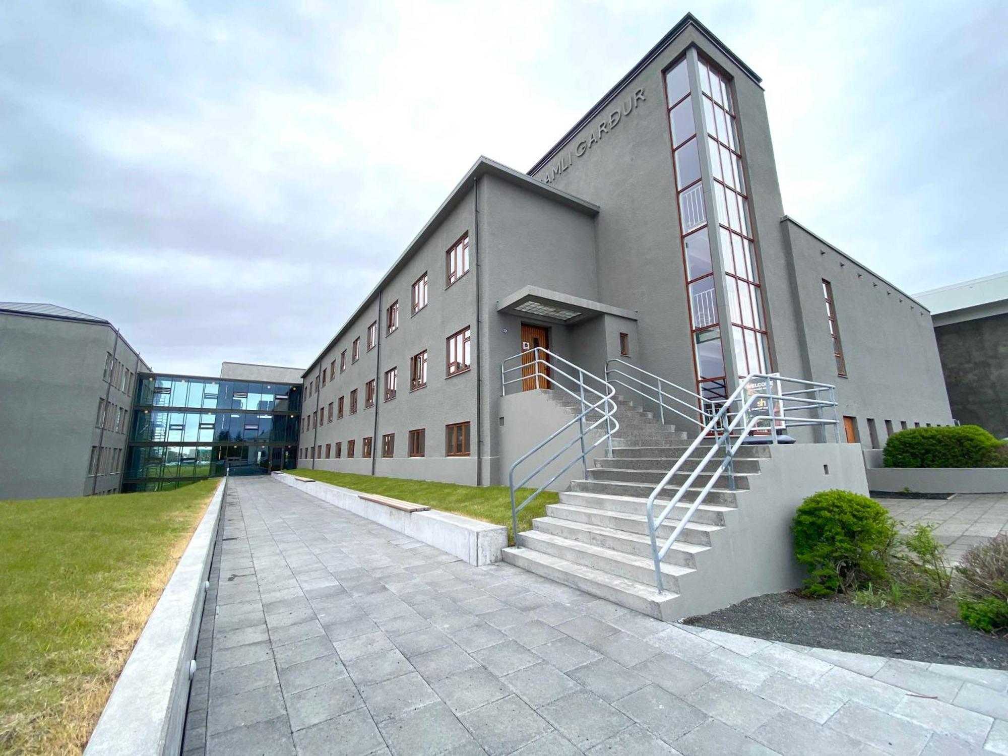 Student Hostels inside the University of Iceland in Reykjavik.