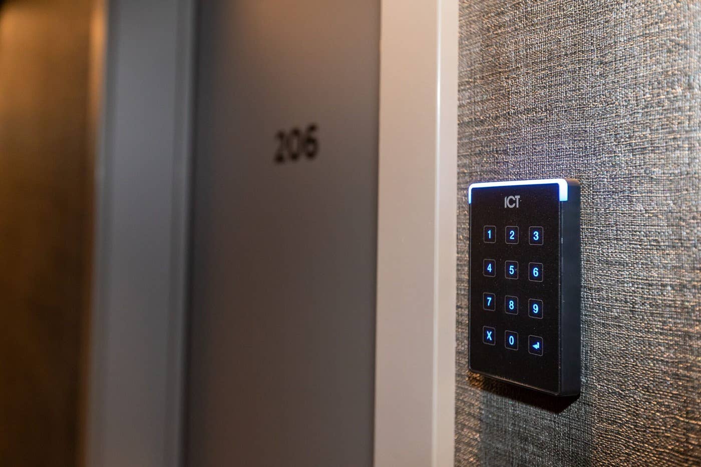 Hotel Halond has secured key access for each of its room.