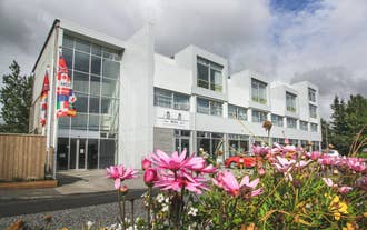 The exterior of Bella Hotel in Selfoss, Southwest Iceland.