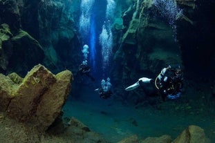 Experience the most thrilling dive in Iceland at the Silfra fissure.