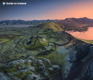 Landmannalaugar is a popular hiking place in Iceland.