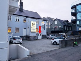 The True Spy lecture room building in central Reykjavik.